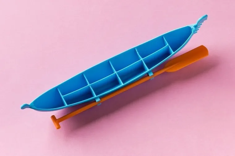 Foremki na lód, gondola, niebieska