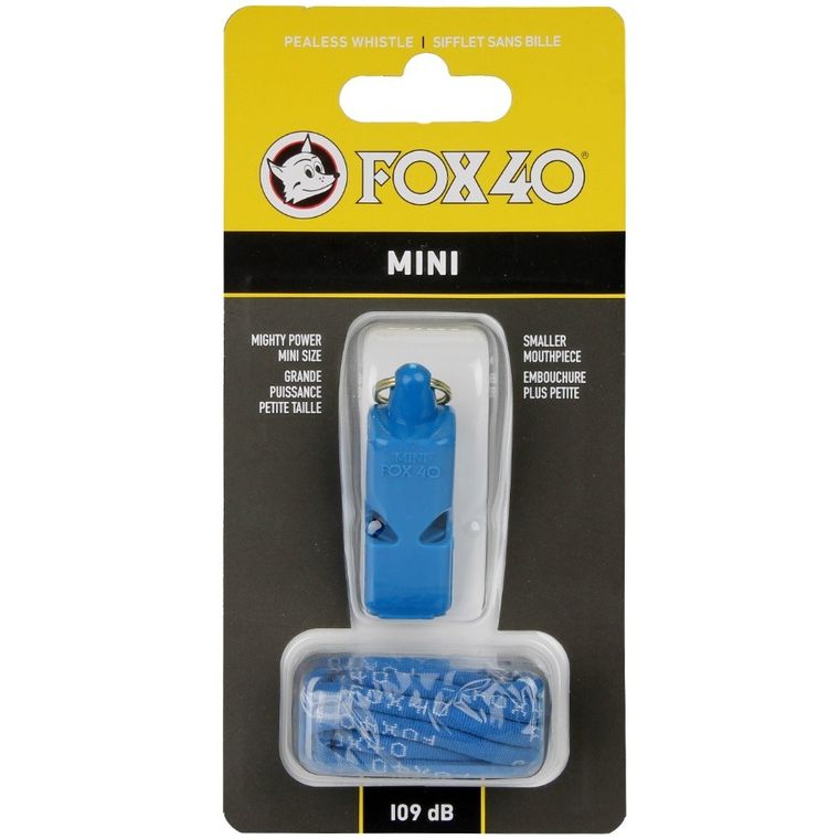 Fox 40, Mini Safety, gwizdek, głośność 109 dB, niebieski