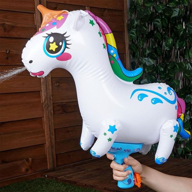 Free & Easy, dmuchany pistolet na wodę, jednorożec