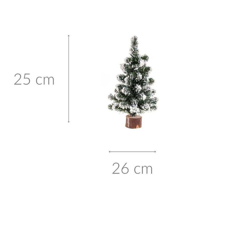 Fééric Lights and Christmas, choinka stroik z ośnieżonymi gałązkami, 25 cm