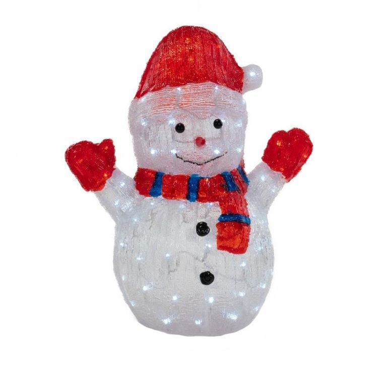 Fééric Lights And Christmas, dekoracja świąteczna LED, bałwan, 48 cm