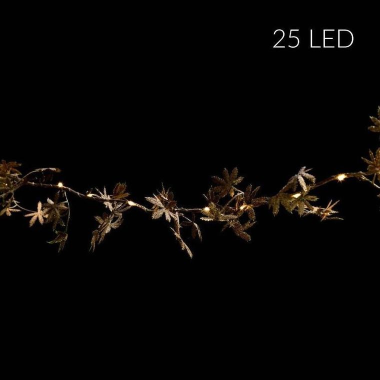 Fééric Lights and Christmas, girlanda świetlna, wewnętrzna z roślinnym motywem, 25 LED