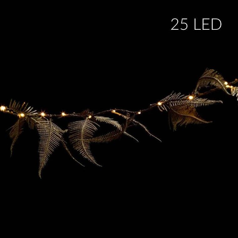 Fééric Lights and Christmas, girlanda świetlna, wewnętrzna z roślinnym motywem, 25 LED
