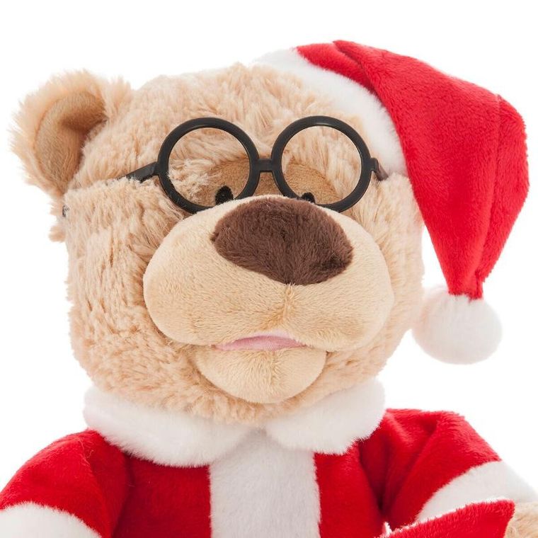 Fééric Lights And Christmas, interaktywna figurka, miś w stroju Mikołaja, 27 cm