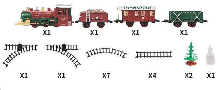 Fééric Lights and Christmas, kolejka bożonarodzeniowa z prawdziwą parą