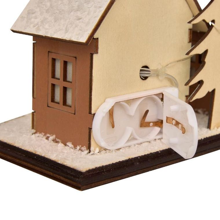 Fééric Lights and Christmas, lampion miasteczko bożonarodzeniowe, LED, 30-15 cm