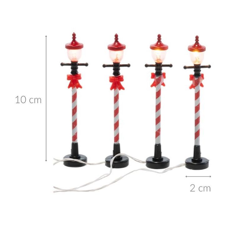 Fééric Lights And Christmas, latarnia świąteczna, świeca LED, 10 cm