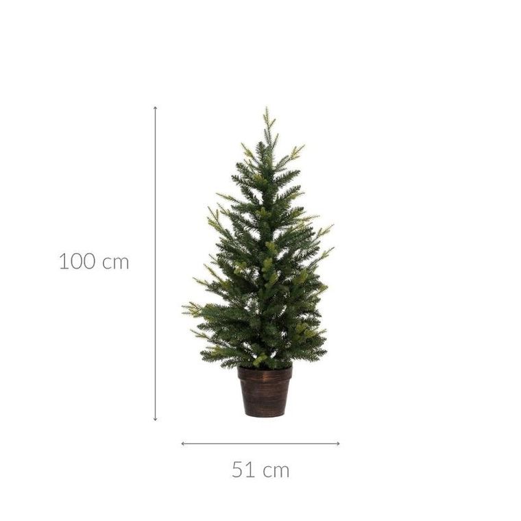 Fééric Lights And Christmas, świąteczna choinka LED na metalowym stojaku, 150 cm