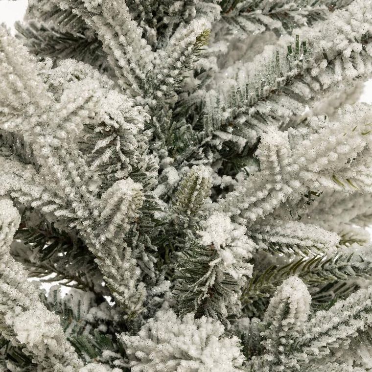 Fééric Lights And Christmas, sztuczna choinka, śnieżone gałązki, metalowy stojak, 240 cm