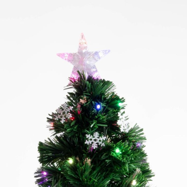 Fééric Lights And Christmas, sztuczna choinka z oświetleniem i gwiazdą, 90 cm