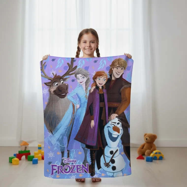 Frozen, koc polarowy, 100-140 cm