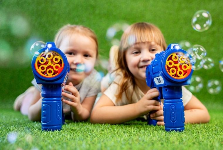 Fru Blu, Bańkowy Shooter, zestaw do robienia baniek mydlanych z płynem, 0,4l