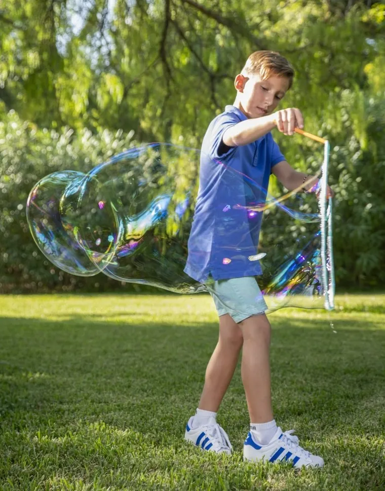 Fru Blu, Deluxe, zestaw do robienia baniek mydlanych z płynem, 0,4l