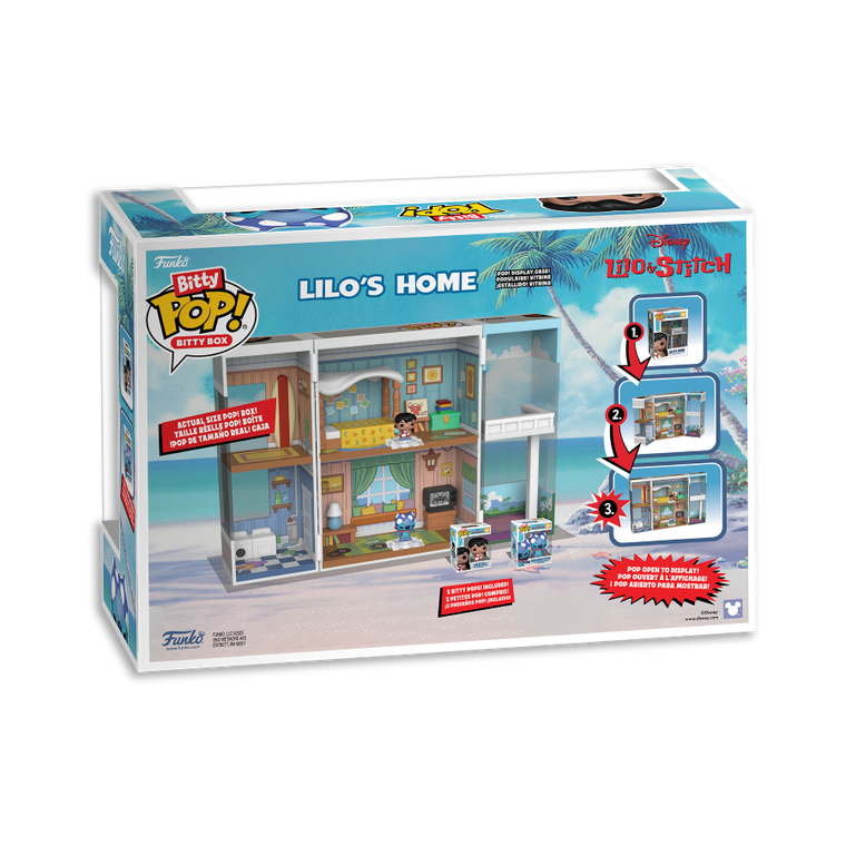 Funko Bitty Pop! Bitty Box, Disney: Lilo i Stitch, Dom Lilo z mini figurkami kolekcjonerskimi, 2 szt.
