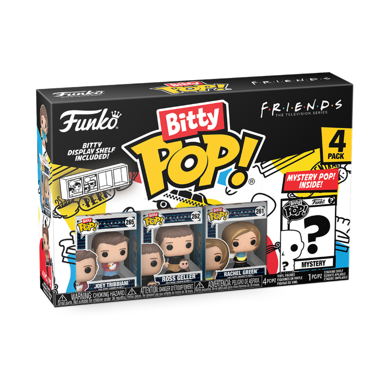 Funko Bitty Pop! Friends, mini figurki kolekcjonerskie, 4 szt.