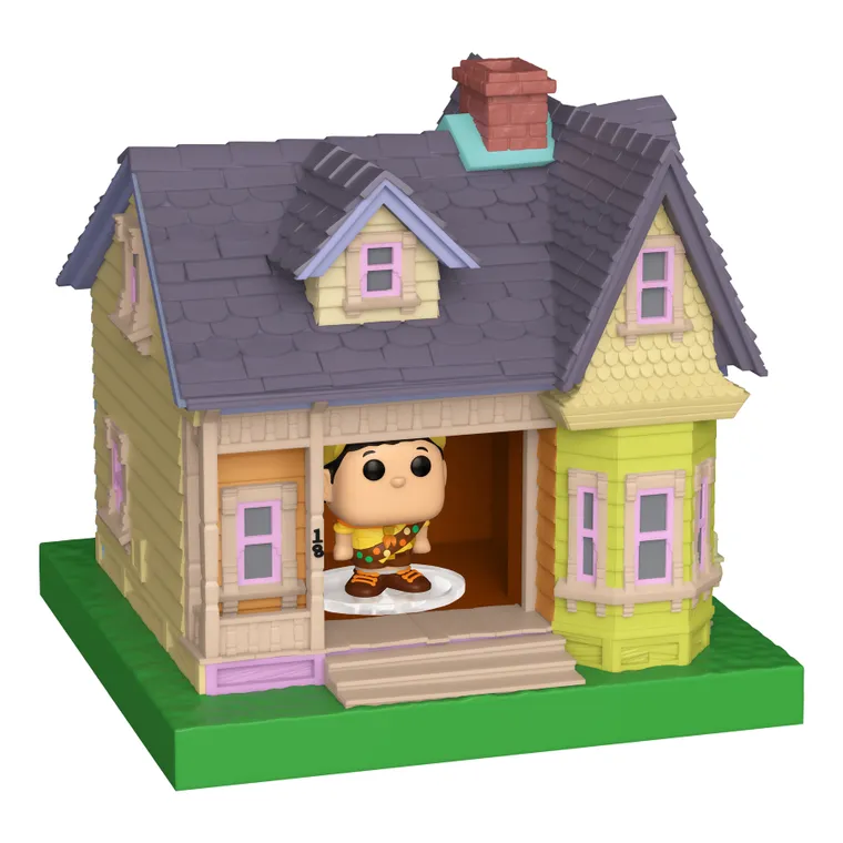Funko Bitty Pop! Towns: Up, Russel z Domkiem, mini figurka kolekcjonerska