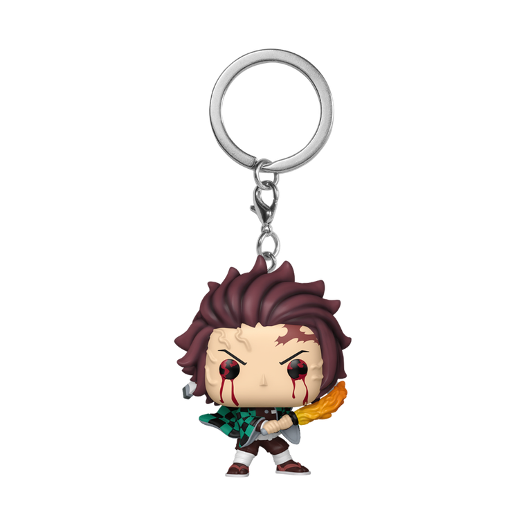 Funko Pop! Keychain: Demon Slayer, Tanjiro Sun Breathing, brelok z figurką