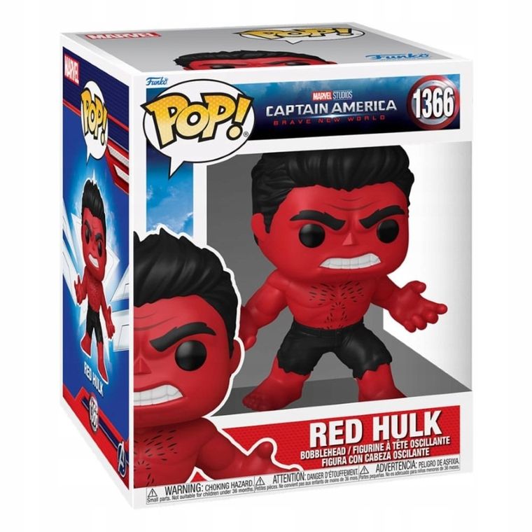 Funko Pop! Marvel: Capitan America Brave New World, Red Hulk, figurka kolekcjonerska