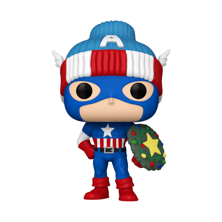 Funko Pop! Marvel: Holiday, Kapitan Ameryka, figurka kolekcjonerska