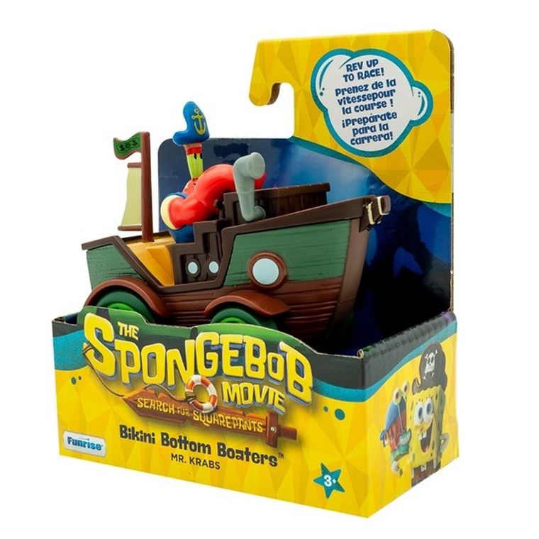 Funrise Toys, SpongeBob, statek Mr. Kraba, pojazd z figurką