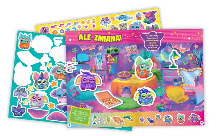 Furby. Zabawa bez końca. Przyklejam odklejam