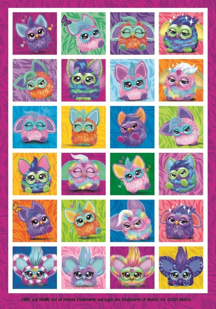 Furby. Zagadki Furby'ego. Zdrapuj, koloruj, naklejaj