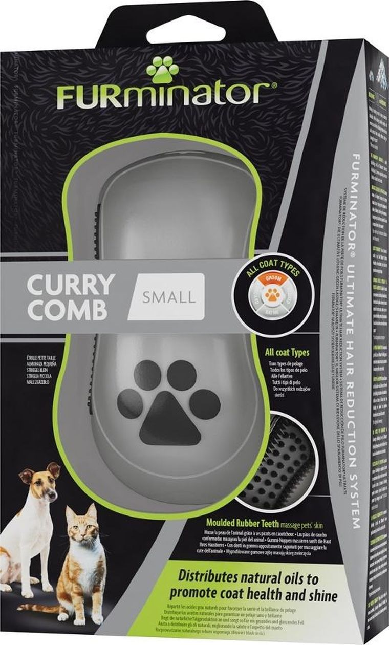 Furminator, zgrzebło gumowe, małe