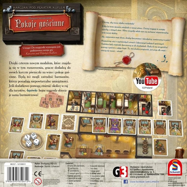 G3, Karczma pod Pękatym Kuflem, Pokoje gościnne, gra towarzyska
