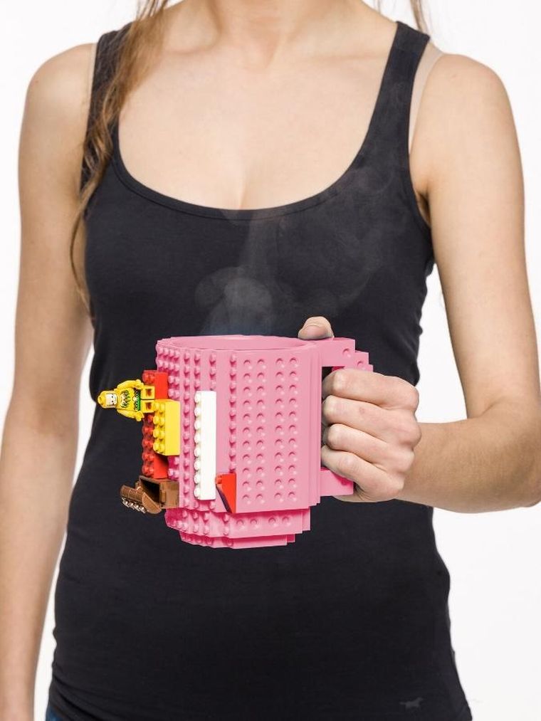 Gadget Master, klockowy kubek, różowy