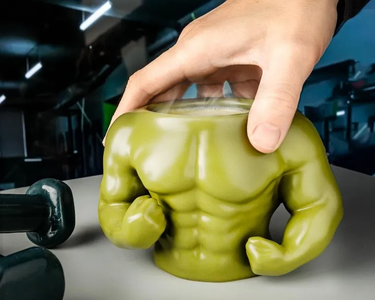 Gadget Master, muskularny kubek, zielony