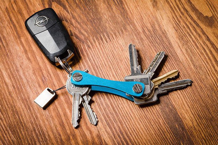 Gadget Master, organizer do kluczy, niebieski