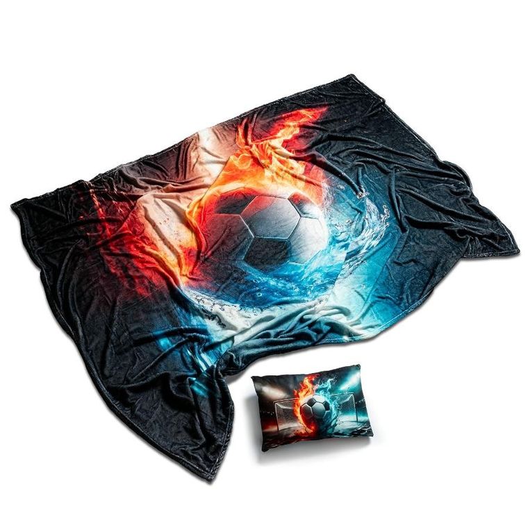 Gadget Master, piłkarski zestaw, kocyk i poduszka