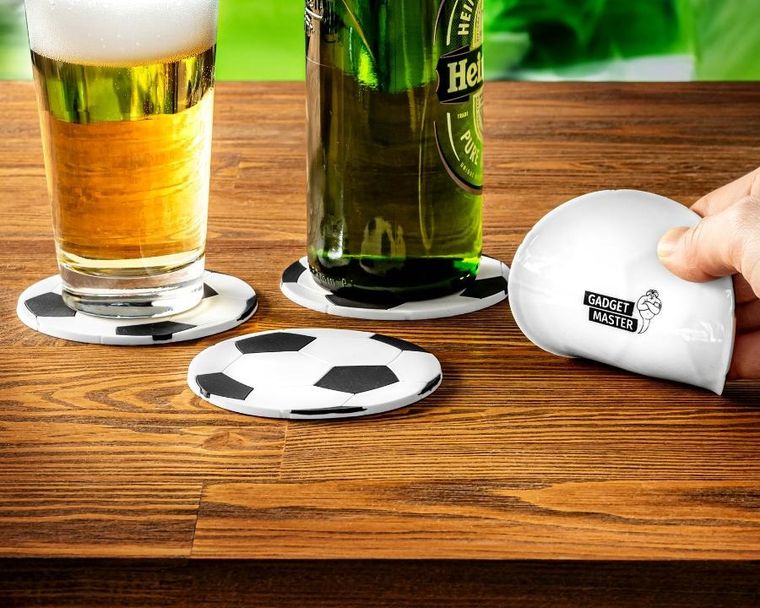 Gadget Master, podkładki piłkarskie, futbolówka, 4 szt.