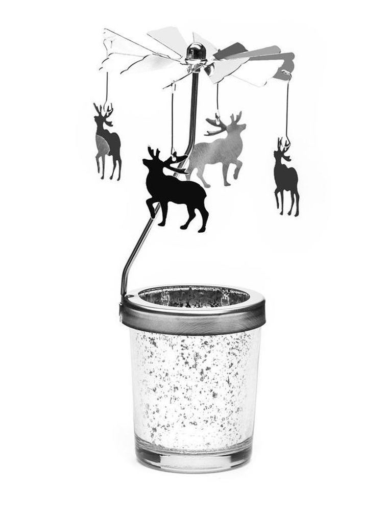 Gadget Master, świecznik, wirujące łosie