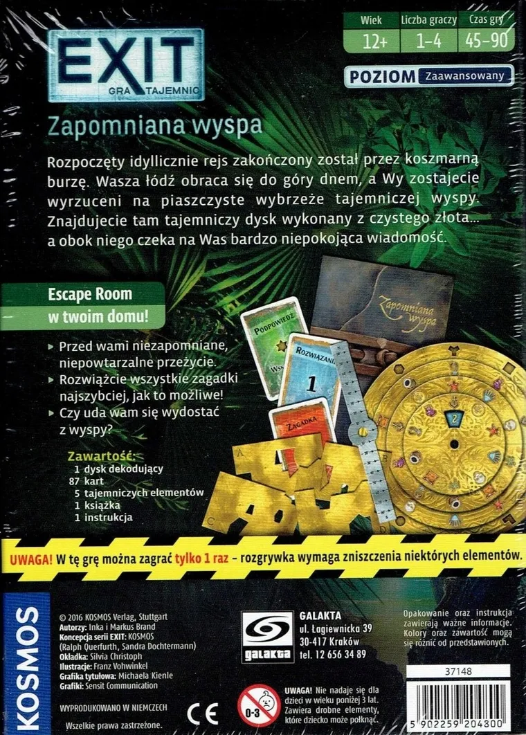 Galakta, EXIT: Gra tajemnic - Zapomniana wyspa, gra strategiczna