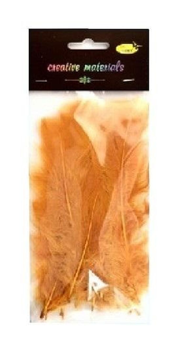 Galeria Hobby, piórka miękkie, jasnobrązowe, 15 szt.