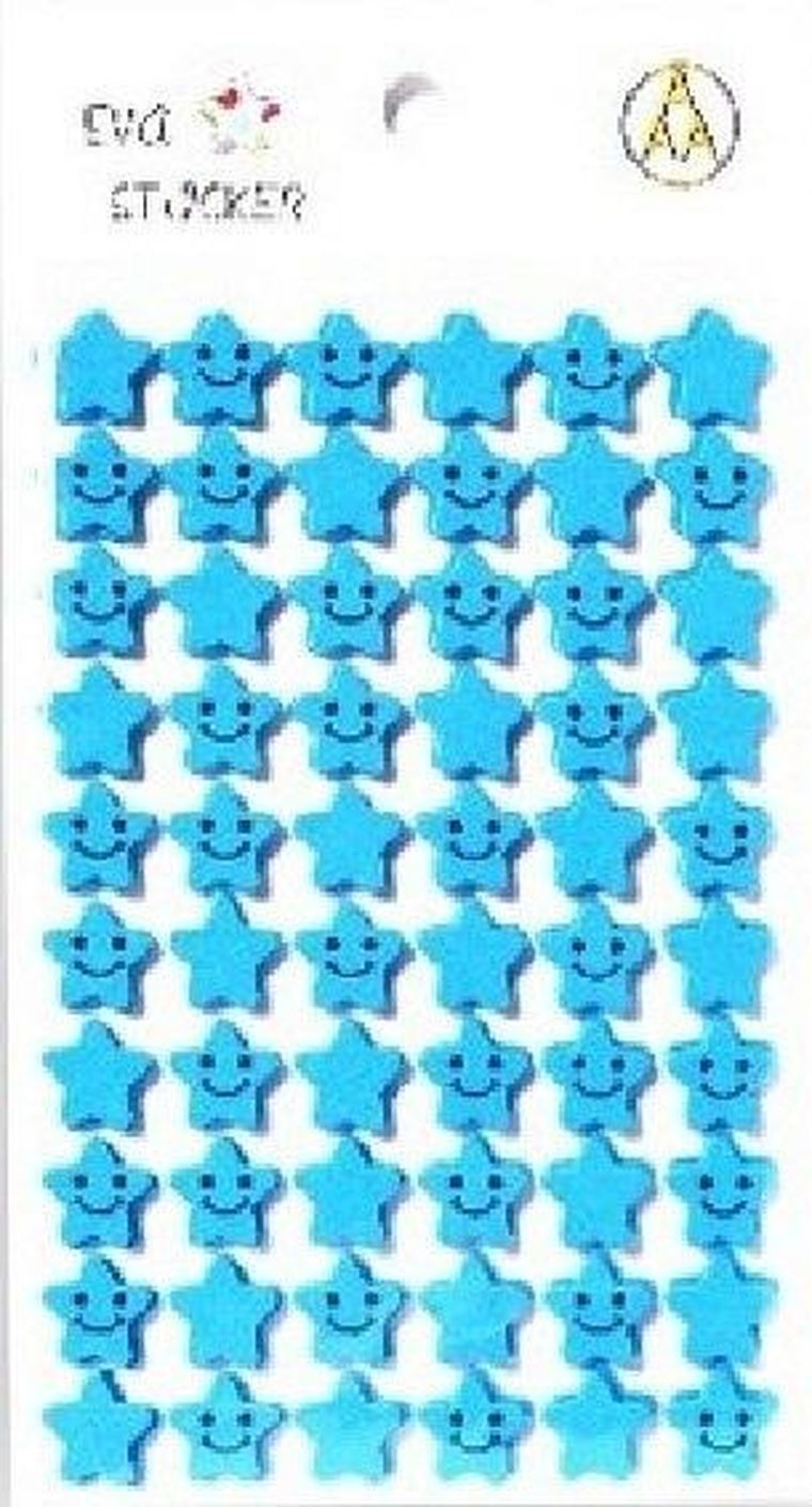 Galeria Hobby, stiker piankowy, gwiazdka, niebieski