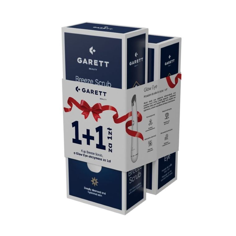 Garett Beauty, zestaw: Breeze Scrub, biały + Glow Eye, biały