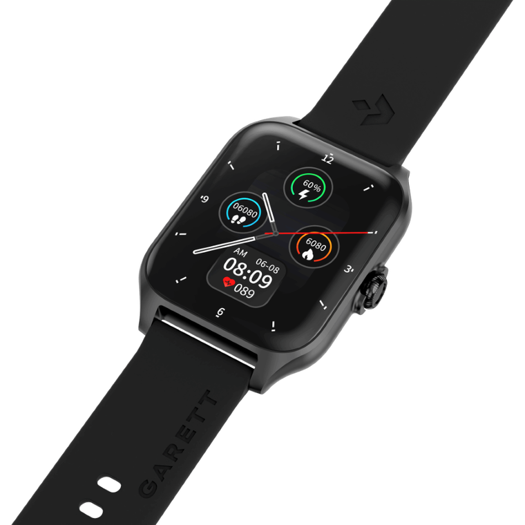 Garett, GRC, Activity 2, smartwatch, czarny matowy