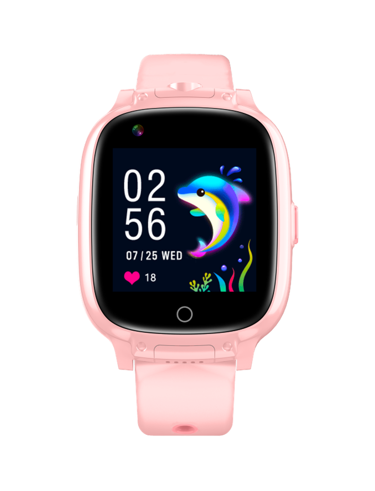 Garett Kids, smartwatch, Twin 4G, różowy