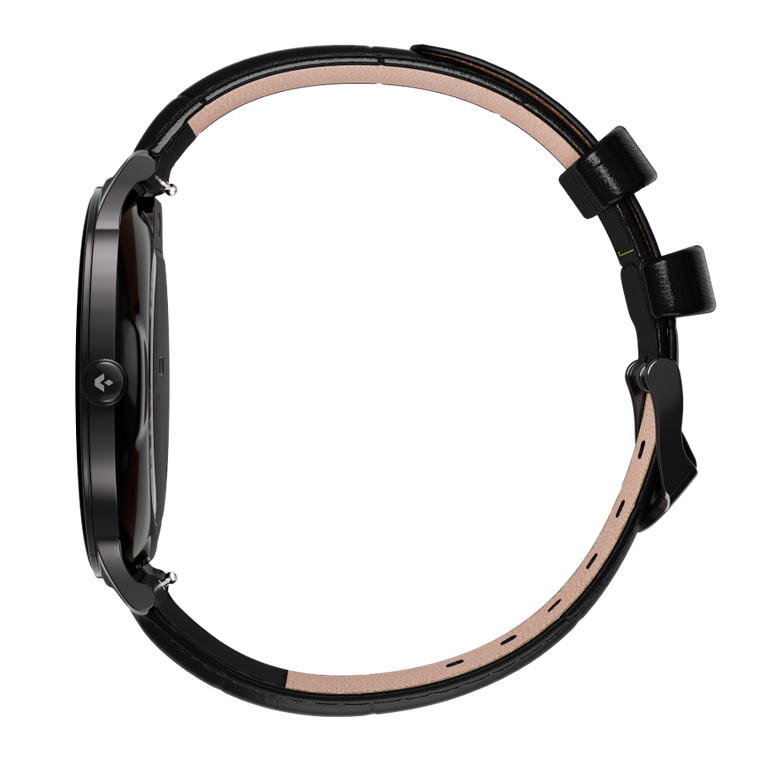 Garett, Quantum, smartwatch, stalowy, czarny