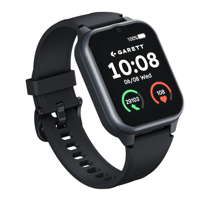 Garett, Senior Vita, smartwatch 4G, czarny