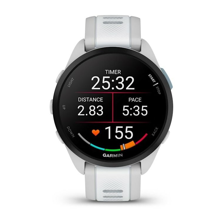 Garmin, Forerunner 165, zegarek sportowy, AMOLED 43mm, biały