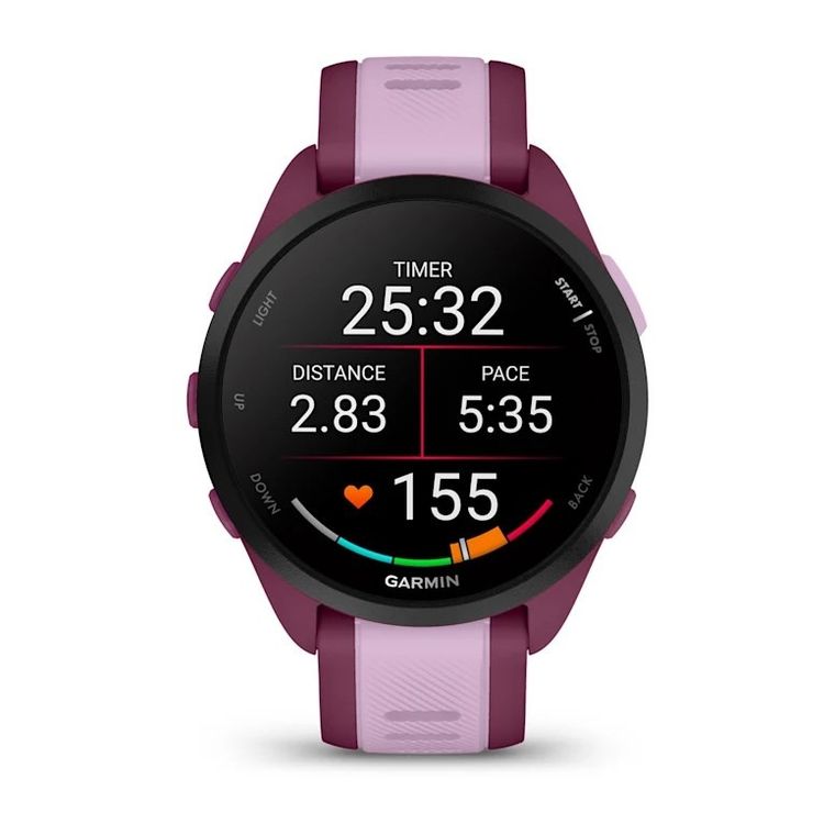 Garmin, Forerunner 165, zegarek sportowy, AMOLED 43mm, liliowy