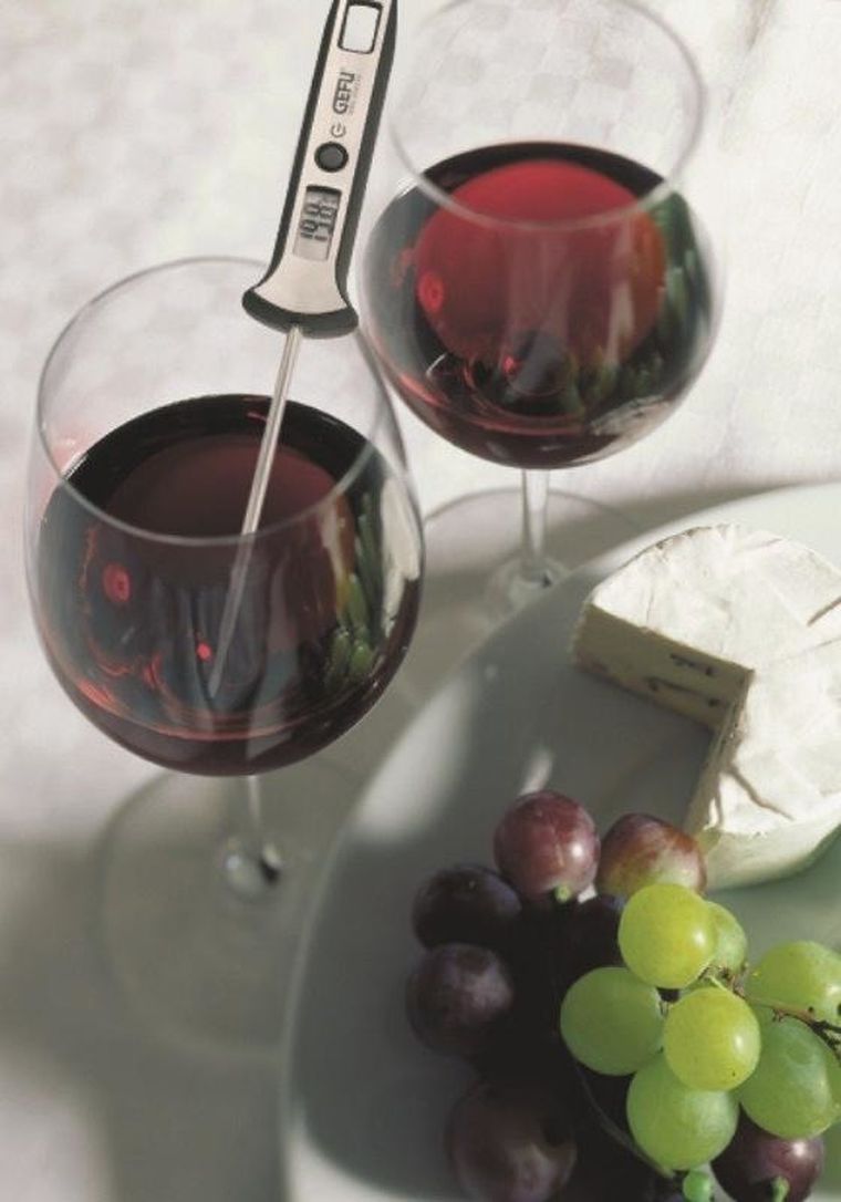 Gefu, termometr cyfrowy z wyświetlaczem LED, zasilany bateriami