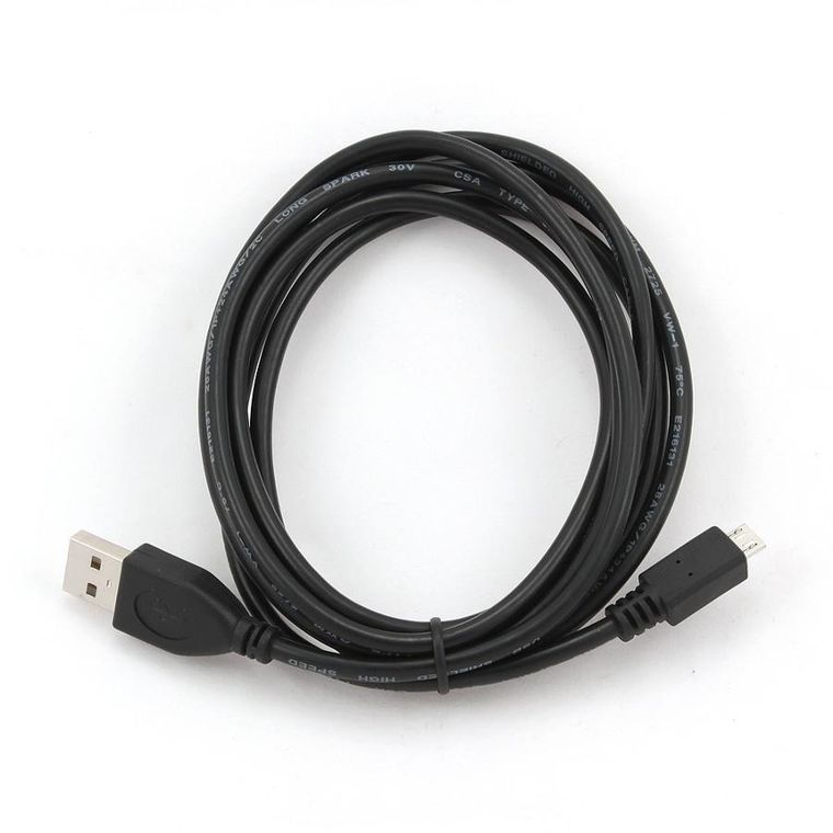 Gembird, kabel USB M, Micro USB M, 1,8m, czarny