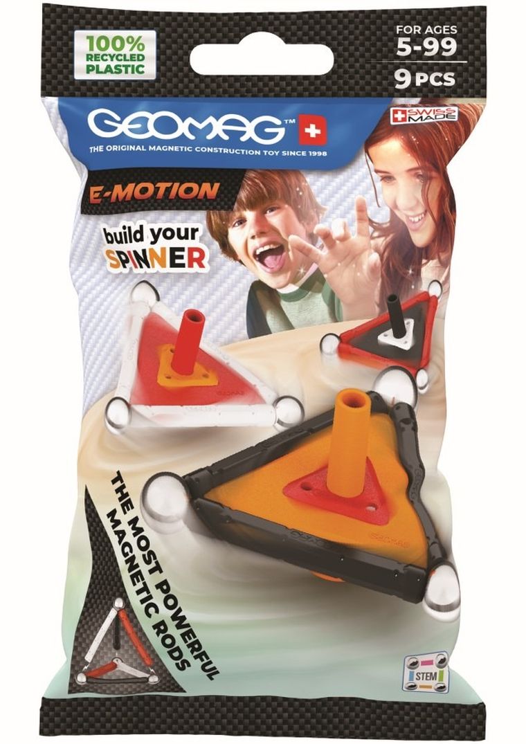 Geomag, E-motion Recycled, klocki, 9 elementów