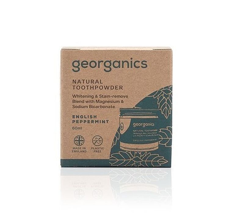 Georganics, Mineralna pasta do zębów w słoiku, English Peppermint, 60 ml