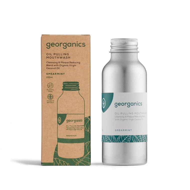 Georganics, Olej do płukania ust, Spearmint, 100 ml