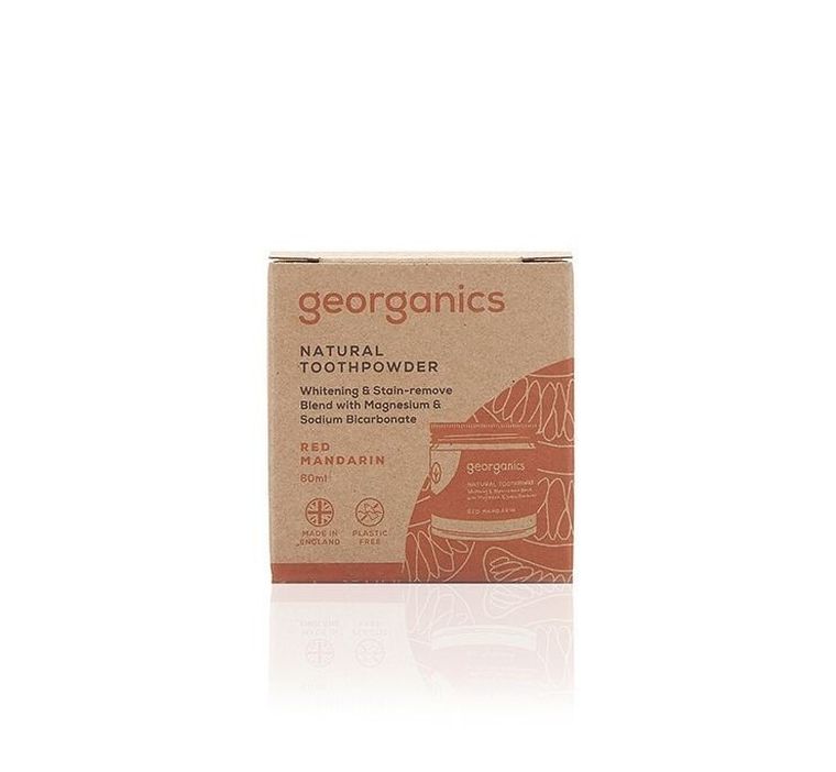 Georganics, Proszek do czyszczenia zębów, Red Mandarin, 60 ml